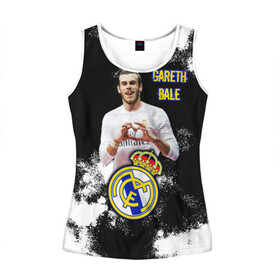 Женская майка 3D с принтом Гарет Бэйл/Gareth Bale в городе Новоалтайск, 100% полиэстер | круглая горловина, прямой силуэт, длина до линии бедра | fly emirates | football | gareth bale | real madrid | sport | tottenham | бэйл гарет | известные личности | испания | мужчинам | реал мадрид | спорт | спортсмены | тоттенхэм хотспур | уэльс | футболист | хобби