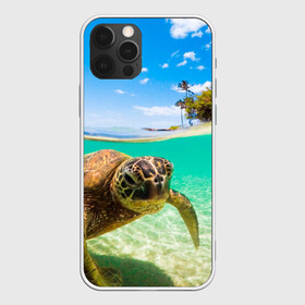 Чехол для iPhone 12 Pro Max с принтом Морская черепашка в городе Новоалтайск, Силикон |  | отдых | пляж | черепашка под водой