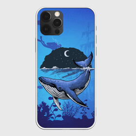 Чехол для iPhone 12 Pro Max с принтом Синий кит в городе Новоалтайск, Силикон |  | дайверы | киты | корабль | море | океан