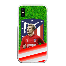 Чехол для iPhone XS Max матовый с принтом Антуан Гризманн | Antoine Griezmann (+спина) (Z) в городе Новоалтайск, Силикон | Область печати: задняя сторона чехла, без боковых панелей | Тематика изображения на принте: antoine griezmann | антуан гризманн | атлетико | барса | барселона | гризман | реал сосьедад | сборная франции