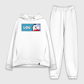 Женский костюм хлопок Oversize с принтом LOU (ПЛАШКА) в городе Новоалтайск,  |  | android | brawl | brawl stars | clash | game | lou | stars | андроид | игра | мобильные игры