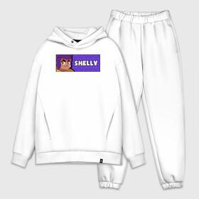 Мужской костюм хлопок OVERSIZE с принтом SHELLY (ПЛАШКА) в городе Новоалтайск,  |  | android | brawl | brawl stars | clash | game | shelly | stars | андроид | игра | мобильные игры | шелли