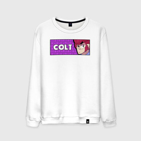 Мужской свитшот хлопок с принтом COLT (ПЛАШКА) в городе Новоалтайск, 100% хлопок |  | android | brawl | brawl stars | clash | colt | game | stars | андроид | игра | кольт | мобильные игры