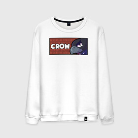 Мужской свитшот хлопок с принтом CROW (ПЛАШКА) в городе Новоалтайск, 100% хлопок |  | android | brawl | brawl stars | clash | crow | game | stars | андроид | ворон | игра | мобильные игры