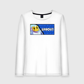 Женский лонгслив хлопок с принтом SPROUT (ПЛАШКА) в городе Новоалтайск, 100% хлопок |  | Тематика изображения на принте: android | brawl | brawl stars | clash | game | sprout | stars | андроид | игра | мобильные игры | спраут
