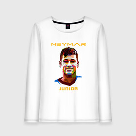 Женский лонгслив хлопок с принтом Neymar Junior в городе Новоалтайск, 100% хлопок |  | brasil | brazil | football | france | neymar | psg | sport | бразилия | гол | кубок | мяч | неймар | псж | спорт | франция | футбол | футболист | чемпион