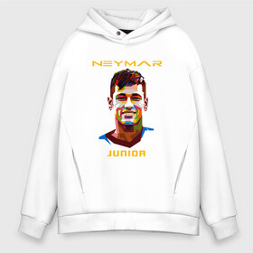 Мужское худи Oversize хлопок с принтом Neymar Junior в городе Новоалтайск, френч-терри — 70% хлопок, 30% полиэстер. Мягкий теплый начес внутри —100% хлопок | боковые карманы, эластичные манжеты и нижняя кромка, капюшон на магнитной кнопке | brasil | brazil | football | france | neymar | psg | sport | бразилия | гол | кубок | мяч | неймар | псж | спорт | франция | футбол | футболист | чемпион