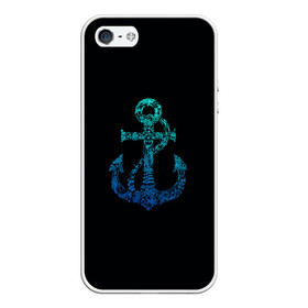 Чехол для iPhone 5/5S матовый с принтом Navy. Anchor в городе Новоалтайск, Силикон | Область печати: задняя сторона чехла, без боковых панелей | anchor | fish | gradient | marine | mermaid | navy | ocean | octopus | sailor | sea | shark | ship | skull | treasure | whale | акула | градиент | кит | корабль | море | морской | моряк | океан | осьминог | русалка | рыба | сокровище | 
