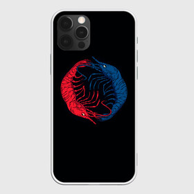 Чехол для iPhone 12 Pro Max с принтом Marine Dualism в городе Новоалтайск, Силикон |  | blue | crustacean | darkness | dualism | evil | good | light | marine | ocean | red | sea | shrimp | water | yang | yin | вода | добро | дуализм | зло | инь | красный | креветки | море | морские | обитатели | океан | ракообразное | св