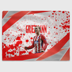 Плед 3D с принтом Антуан Гризманн | Antoine Griezmann (+спина) (Z) в городе Новоалтайск, 100% полиэстер | закругленные углы, все края обработаны. Ткань не мнется и не растягивается | antoine griezmann | антуан гризманн | атлетико | барса | барселона | гризман | реал сосьедад | сборная франции