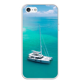 Чехол для iPhone 5/5S матовый с принтом ПАРУСНИК | SAILBOAT (Z) в городе Новоалтайск, Силикон | Область печати: задняя сторона чехла, без боковых панелей | boat | sailboat | ship | ships | кораблик | кораблики | корабль | лагуна | лодка | лодочка | мореход | одинокая лодка | парус | парусник | судно | яхта | яхты