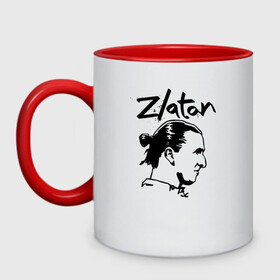 Кружка двухцветная с принтом ZLATAN черный силуэт в городе Новоалтайск, керамика | объем — 330 мл, диаметр — 80 мм. Цветная ручка и кайма сверху, в некоторых цветах — вся внутренняя часть | ac milan | fifa | il diavoli | rossoneri | soccer | uefa | zlatan ibrahimovic | дьяволы | златан ибрагимович | лига чемпионов | милан | сборная швеции | спорт | уефа | фифа | фк | футбол | футбол