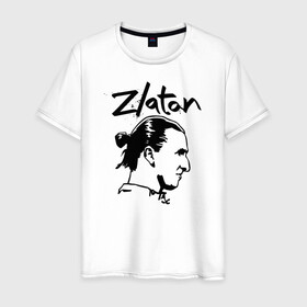 Мужская футболка хлопок с принтом ZLATAN черный силуэт в городе Новоалтайск, 100% хлопок | прямой крой, круглый вырез горловины, длина до линии бедер, слегка спущенное плечо. | ac milan | fifa | il diavoli | rossoneri | soccer | uefa | zlatan ibrahimovic | дьяволы | златан ибрагимович | лига чемпионов | милан | сборная швеции | спорт | уефа | фифа | фк | футбол | футбол