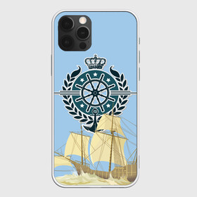 Чехол для iPhone 12 Pro Max с принтом At the helm в городе Новоалтайск, Силикон |  | ocean | sea | ship | summer | волны | океан | парусник