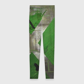 Леггинсы 3D с принтом Art Abstraction Green в городе Новоалтайск, 80% полиэстер, 20% эластан | Эластичный пояс, зауженные к низу, низкая посадка | abstraction | art | canvas | paints | абстракция