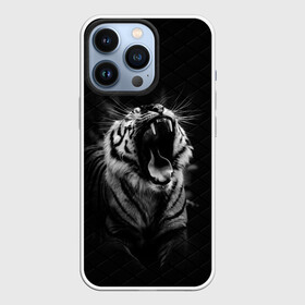 Чехол для iPhone 13 Pro с принтом Тигр рычит | Tiger realistic в городе Новоалтайск,  |  | furry | low poly | tiger | восточный тигр | год тигра | голова | кошка | лоу поли | тигр | тигренок | фурри | хищник