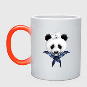 Кружка хамелеон с принтом Captain Panda в городе Новоалтайск, керамика | меняет цвет при нагревании, емкость 330 мл | Тематика изображения на принте: fish | ocean | panda | sea | shark | ships | summer | water | акула | вода | животные | кит | кораблик | корабль | лето | лодка | море | моряк | озеро | океан | остров | панда | пират | рыба | рыбак | рыбки | серфинг | штурва