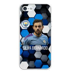 Чехол для iPhone 5/5S матовый с принтом Silva Bernardo Манчестер Сити в городе Новоалтайск, Силикон | Область печати: задняя сторона чехла, без боковых панелей | manchester city | бернарду силва | манчестер сити | сборная португалии | футбол | футболист