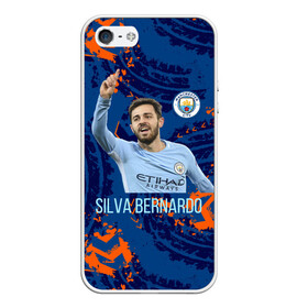 Чехол для iPhone 5/5S матовый с принтом Silva Bernardo Манчестер Сити в городе Новоалтайск, Силикон | Область печати: задняя сторона чехла, без боковых панелей | manchester city | бернарду силва | манчестер сити | сборная португалии | футбол | футболист