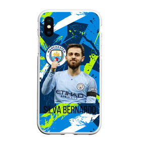 Чехол для iPhone XS Max матовый с принтом Silva Bernardo Манчестер Сити в городе Новоалтайск, Силикон | Область печати: задняя сторона чехла, без боковых панелей | manchester city | бернарду силва | манчестер сити | сборная португалии | футбол | футболист