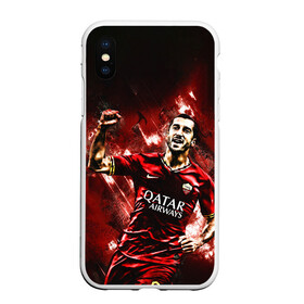 Чехол для iPhone XS Max матовый с принтом Генрих Мхитарян Футбол в городе Новоалтайск, Силикон | Область печати: задняя сторона чехла, без боковых панелей | Тематика изображения на принте: henrikh mkhitaryan | roma | генрих мхитарян | рома | фк | футбол | футбольный клуб