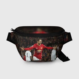 Поясная сумка 3D с принтом Henrikh Mkhitaryan в городе Новоалтайск, 100% полиэстер | плотная ткань, ремень с регулируемой длиной, внутри несколько карманов для мелочей, основное отделение и карман с обратной стороны сумки застегиваются на молнию | henrikh mkhitaryan | roma | генрих мхитарян | рома | фк | футбол | футбольный клуб