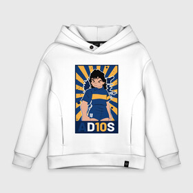 Детское худи Oversize хлопок с принтом Maradona - Adios в городе Новоалтайск, френч-терри — 70% хлопок, 30% полиэстер. Мягкий теплый начес внутри —100% хлопок | боковые карманы, эластичные манжеты и нижняя кромка, капюшон на магнитной кнопке | argentina | maradona | messi | sport | аргентина | гол | диего | марадона | месси | мяч | рука бога | спорт | футбол | чемпион