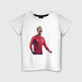 Детская футболка хлопок с принтом Cristiano Ronaldo в городе Новоалтайск, 100% хлопок | круглый вырез горловины, полуприлегающий силуэт, длина до линии бедер | 07 | 7 | cristiano ronaldo | juventus | manchester united | national team | portugal | real madrid | soccer | soccer player | криштиану роналду | манчестер юнайтед | нападающий | португалия | реал мадрид | роналдо | сборная | футбол | фут