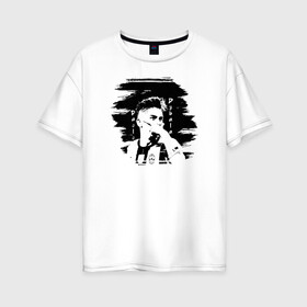 Женская футболка хлопок Oversize с принтом Paulo Dybala soccer player в городе Новоалтайск, 100% хлопок | свободный крой, круглый ворот, спущенный рукав, длина до линии бедер
 | 10 | ac milan | champions | fifa | juve | juventus | juvi | paulo dybala | soccer | uefa | дубала | лига чемпионов | номер | пауло дибала | сборная аргентины | спорт | уефа | фифа | фк | футбол | футболист | футбольный клуб | 