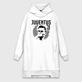 Платье-худи хлопок с принтом Juventus Paulo Dybala в городе Новоалтайск,  |  | 10 | ac milan | champions | fifa | juve | juventus | juvi | paulo dybala | soccer | uefa | дубала | лига чемпионов | номер | пауло дибала | сборная аргентины | спорт | уефа | фифа | фк | футбол | футболист | футбольный клуб | 
