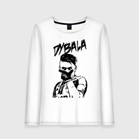 Женский лонгслив хлопок с принтом DYBALA Juventus жест в городе Новоалтайск, 100% хлопок |  | 10 | ac milan | champions | fifa | juve | juventus | juvi | paulo dybala | soccer | uefa | дубала | лига чемпионов | номер | пауло дибала | сборная аргентины | спорт | уефа | фифа | фк | футбол | футболист | футбольный клуб | 