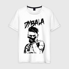 Мужская футболка хлопок с принтом DYBALA Juventus жест в городе Новоалтайск, 100% хлопок | прямой крой, круглый вырез горловины, длина до линии бедер, слегка спущенное плечо. | 10 | ac milan | champions | fifa | juve | juventus | juvi | paulo dybala | soccer | uefa | дубала | лига чемпионов | номер | пауло дибала | сборная аргентины | спорт | уефа | фифа | фк | футбол | футболист | футбольный клуб | 