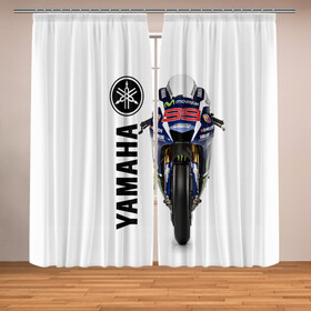 Фотошторы с принтом YAMAHA [002] в городе Новоалтайск, Блэкаут (светозащита 90%) / Габардин (светозащита 40% | 2 полотна шириной по 145 см; Высота 200-300 см; Крепление: шторная лента (на крючки); | moto | yamaha | мотоцикл | ямана | ямаха