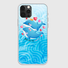 Чехол для iPhone 12 Pro Max с принтом Два дельфина в городе Новоалтайск, Силикон |  | cute | dolphin | два дельфина | дельфин | дельфин в море | дельфинами | любовь | милый | мир | подводный | сердечки