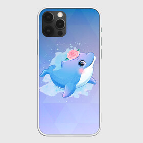 Чехол для iPhone 12 Pro Max с принтом Дельфинчик в городе Новоалтайск, Силикон |  | cute | dolphin | дельфин | дельфин в море | дельфинами | дельфинчик | милый | мир | подводный