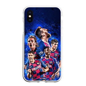 Чехол для iPhone XS Max матовый с принтом Месси и Суарес в городе Новоалтайск, Силикон | Область печати: задняя сторона чехла, без боковых панелей | lionel messi | luis suarez | luis surez | madrid | барселона | лионель месси | луис альберто суарес | мадрид | фк | футбол | футбольный клуб