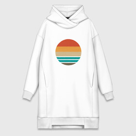 Платье-худи хлопок с принтом Retro Sunset Ретро закат в городе Новоалтайск,  |  | art | beach | lines | minimal | minimalism | ocean | sea | sky | summer | sun | sunrise | арт | винтаж | винтажная иллюстрация | винтажный закат | восход | геометрия | лето | линии | минимализм | море | небо | океан | пляж | ретро