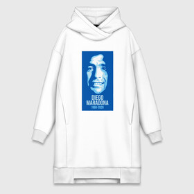 Платье-худи хлопок с принтом Super Maradona в городе Новоалтайск,  |  | argentina | maradona | messi | sport | аргентина | гол | диего | марадона | месси | мяч | рука бога | спорт | футбол | чемпион