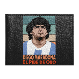 Обложка для студенческого билета с принтом Maradona - El Pibe De Oro в городе Новоалтайск, натуральная кожа | Размер: 11*8 см; Печать на всей внешней стороне | Тематика изображения на принте: argentina | maradona | messi | sport | аргентина | гол | диего | марадона | месси | мяч | рука бога | спорт | футбол | чемпион