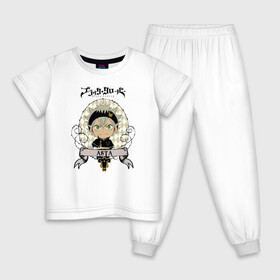 Детская пижама хлопок с принтом Asta Black Clover в городе Новоалтайск, 100% хлопок |  брюки и футболка прямого кроя, без карманов, на брюках мягкая резинка на поясе и по низу штанин
 | asta | black bulls | black clover | quartet knights | yuno | акума | аниме | аста | блэк кловер | буракку куро:ба | демон | королевство клевера | король магов | лихт | магна | манга | пятилистник | черный бык | чёрный клев