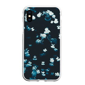 Чехол для iPhone XS Max матовый с принтом Медузы в городе Новоалтайск, Силикон | Область печати: задняя сторона чехла, без боковых панелей | medusa | животные | медузы | мир | подводный | рыбы | щупальца