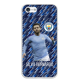 Чехол для iPhone 5/5S матовый с принтом Silva Bernardo Манчестер Сити в городе Новоалтайск, Силикон | Область печати: задняя сторона чехла, без боковых панелей | manchester city | бернарду силва | манчестер сити | сборная португалии | футбол | футболист
