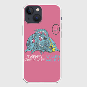 Чехол для iPhone 13 mini с принтом 21 pilots scaled and icy dragon в городе Новоалтайск,  |  | album | alternative | dragon | josh dun | music | rock | sai | scaled and icy | singer | star | twenty one pilots | tyler joseph | weapon | альбом | альтернативная | двадцать один пилот | джош дан | дракон | звезда | музыка | оружие | певец | рок | сай | 