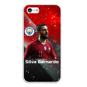 Чехол для iPhone 5/5S матовый с принтом Silva Bernardo Манчестер Сити в городе Новоалтайск, Силикон | Область печати: задняя сторона чехла, без боковых панелей | manchester city | бернарду силва | манчестер сити | сборная португалии | футбол | футболист