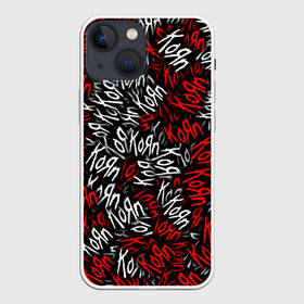 Чехол для iPhone 13 mini с принтом KoЯn KoЯn KoЯn... в городе Новоалтайск,  |  | alternative | korn | koяn | nu metal | альтернатива | корн | ню метал | рок