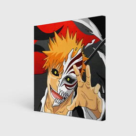 Холст квадратный с принтом Bleach, Ичиго Куросаки в городе Новоалтайск, 100% ПВХ |  | Тематика изображения на принте: bleach | hollow | ichigo | аниме | блич | ичиго куросаки | манга | маска | пустой