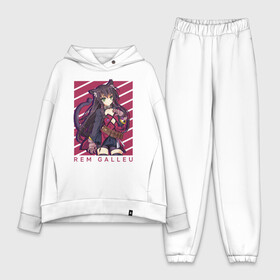 Женский костюм хлопок Oversize с принтом Rem Galleu в городе Новоалтайск,  |  | anime | diablo | edelgard | greenwood | how not to summon a demon lord | neko | rem | shera | shera greenwood | аниме | анимэ | галлеу | гринвуд | демон | диабло | дьявол | неко | повелитель | повелитель тьмы | рем | шера | шера гринвуд | эдельгард