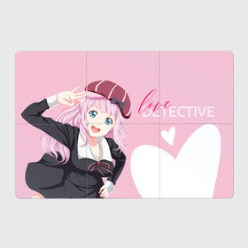 Магнитный плакат 3Х2 с принтом Love Detective в городе Новоалтайск, Полимерный материал с магнитным слоем | 6 деталей размером 9*9 см | anime | chika | chika fujiwara | kaguya | kaguya shinomiya | love | love detective | love is war | miyuki | shinomiya | аниме | анимэ | кагуя | любовь | любовь   это война | чика