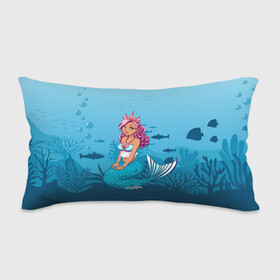 Подушка 3D антистресс с принтом Mermaid | Русалка | Русалочка в городе Новоалтайск, наволочка — 100% полиэстер, наполнитель — вспененный полистирол | состоит из подушки и наволочки на молнии | mermaid | naiad | nymph | rusalka | ведява | водяница | восточнославянская мифология | дух | лесовица | мифология | морская дева | нимфа | русал | русалии | русалка | русалочка | ундина | фараонка