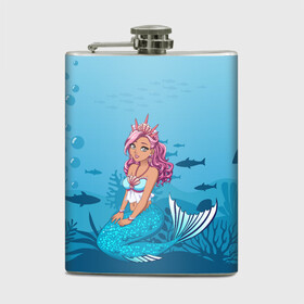 Фляга с принтом Mermaid | Русалка | Русалочка в городе Новоалтайск, металлический корпус | емкость 0,22 л, размер 125 х 94 мм. Виниловая наклейка запечатывается полностью | mermaid | naiad | nymph | rusalka | ведява | водяница | восточнославянская мифология | дух | лесовица | мифология | морская дева | нимфа | русал | русалии | русалка | русалочка | ундина | фараонка